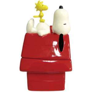 Peanuts Snoopy Dog House S&P Shakers Figurine Statue  