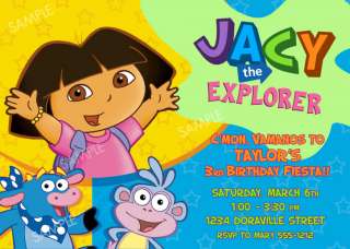 Dora the Explorer Invitation for Birthday Party ***FREE THANK YOU 