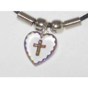  Plastic Hologram Cross Necklaces Case Pack 12 Everything 