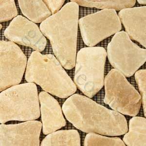 Alor Crystal Pebbles & Stones Cream/Beige Indonesian Mosaic Tiles 