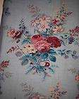   Pinch Pleat Custom Made Duralee Green Teal Red Rose Floral Drapes 1 Pr