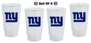PACK New York GIANTS DRINK CUPS Tumblers 16oz NEW  