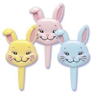 Pastel Puffy Bunnies Cupcake Toppers   24 Picks   Eligible for  