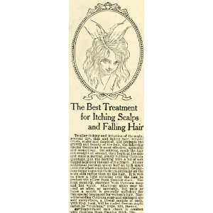  1913 Ad Cuticura Soap Shampoo Scalp Thinning Hair Care 