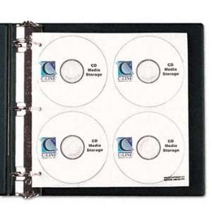  C LINE CD/DVD Refillable D Ring Binder Kit Holds 80 Disks 