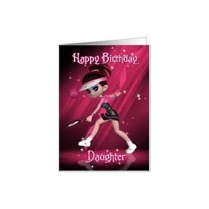 Daughter Birthday Card   Tennis Card