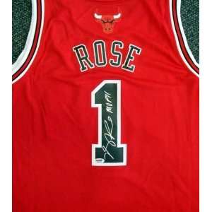Derrick Rose Autographed/Hand Signed Chicago Bulls Swingman Jersey MVP 