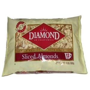 Diamond Sliced Almonds   48oz   CASE Grocery & Gourmet Food