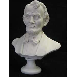 Abraham Lincoln Marble Bust 12.5 Tall 