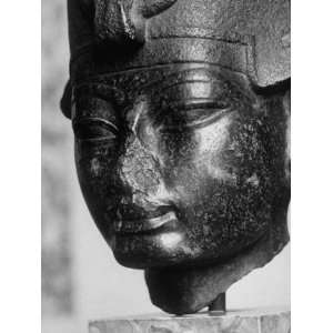  Bust of King Amenhotep III in the Louvre Museum 