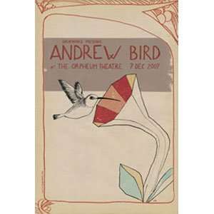  Andrew Bird   Posters   Limited Concert Promo
