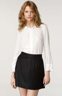 See by Chloé Chain Link Embroidered Silk Blouse  