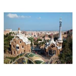  Barcelona Panoramic View from Antoni Gaudis Parc Güell 