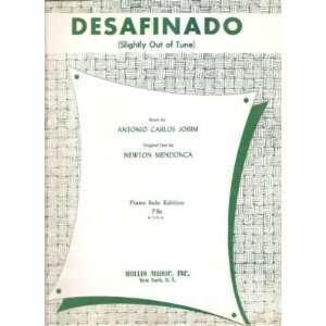  Sheet Music Desafinado Antonio Carlos Jobim Newton Mendoca 