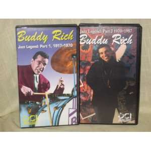 Buddy Rich   Jazz Legend Part 1 (1917 1971) & Part 2 (1970 1987) VHS 