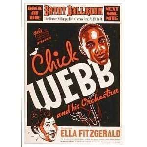 Chick Webb Ella Fitzgerald Savoy Ball by Anon. Size 17 inches width 