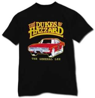  Dukes of Hazzard Youth General Lee T shirt Childrens Black 