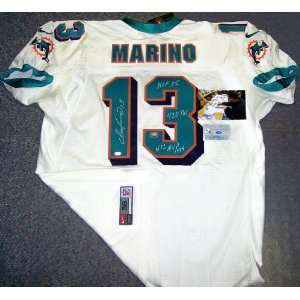  Dan Marino Signed Uniform   White   Autographed NFL 