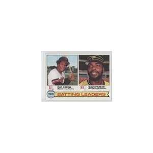   Topps #1   Batting Leaders/Rod Carew/Dave Parker Sports Collectibles