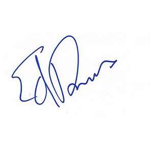 EDWARD BURNS Signed Index Card In Person