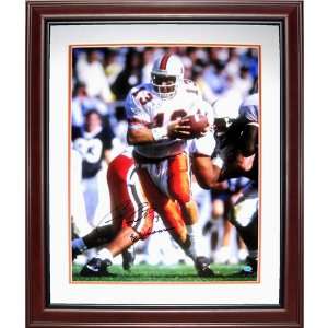  Gino Torretta Autographed Miami Hurricanes Deluxe Framed 