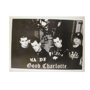 Good Charlotte Poster Black and White Band Shot