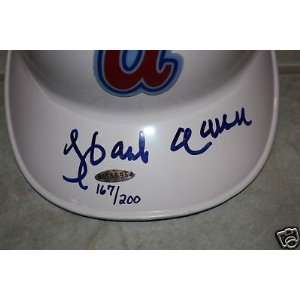 HANK AARON Autograph Signed Batting Helmet UDA COA x