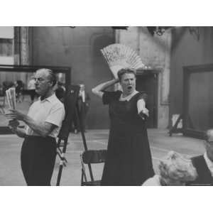  Actress Helen Traubel Rehearsing for The Mikado for a TV 