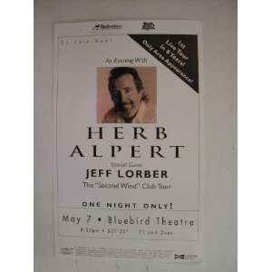 Herb Alpert Jeff Lorber Handbill Poster Denver A&M