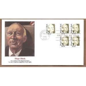 Postage Stamp US Justice Hugo Black Block of Four Washington DC Cancel