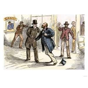  Assassination of President James Garfield in a Washington 