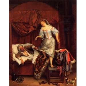  FRAMED oil paintings   Jan Steen   24 x 30 inches   Couple 