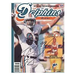 Jason Taylor Autographed / Signed 2001 Dolphins Magazine
