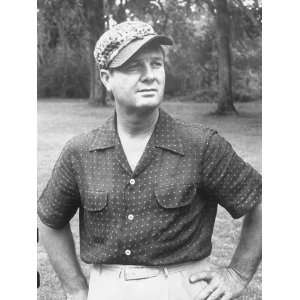  Jimmy Demaret Wearing a Crocheted Cap Made by His Mother 