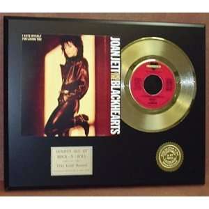 JOAN JETT GOLD 45 RECORD PICTURE SLEEVE LIMITED EDITION DISPLAY