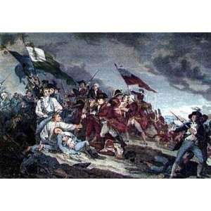   of Bunker Hill   Artist John Trumbull   Poster Size 18 X 14 inches