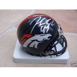  Signed John Lynch Mini Helmet   W coa 