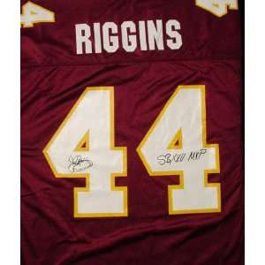 John Riggins Autographed Custom Jersey with Super Bowl MVP Inscription