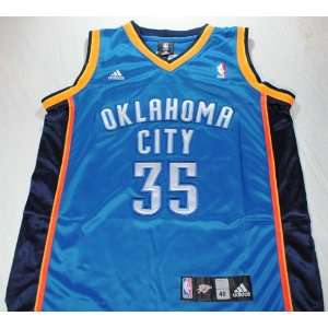 Kevin Durant Oklahoma City Thunder Blue Sewn Jersey   Size 48 (Medium)