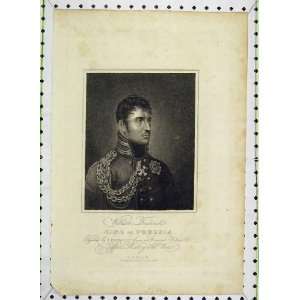  1816 Antique Portrait King Prussia William Frederick