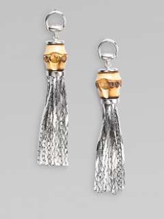 Gucci   Sterling Silver Bamboo Earrings