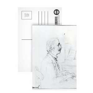 Manuel Garcia (pencil on paper) by Pauline Viardot   Postcard (Pack of 