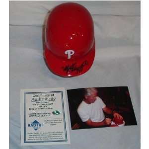 Mike Schmidt Autographed Mini Batting Helmet Phillies