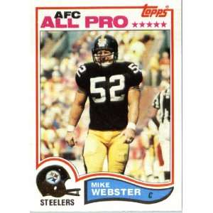  1982 Topps # 222 Mike Webster Pittsburgh Steelers Football 