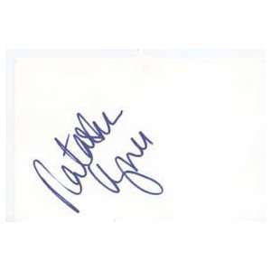  NATASHA GREGSON WAGNER Signed Index Card In Person 