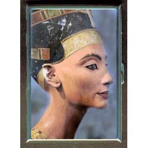 QUEEN NEFERTITI EGYPTIAN ID Holder Cigarette Case or Wallet Made in 