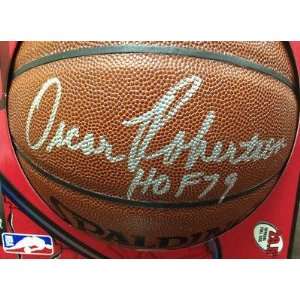 Signed Oscar Robertson Ball   HOF Spalding Rare JSA COA   Autographed 