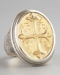 Gold Cross Ring  