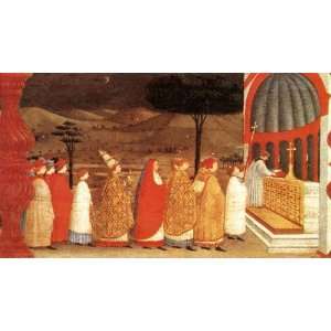   Paolo Uccello   24 x 14 inches   Miracle of the Des