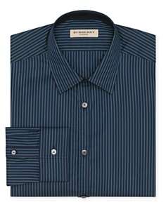 Burberry London Stripe Treyforth Dress Shirt   Contemporary Fit